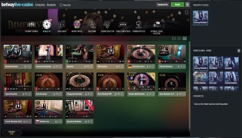 Betway Casino Roulette Games